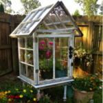 DIY Patio Greenhouse Reusing Old Windows